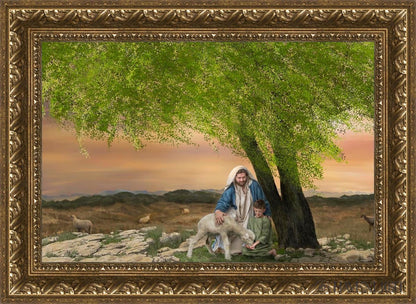 Feed My Lambs Open Edition Canvas / 24 X 16 Gold 29 3/4 21 Art