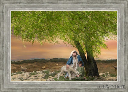 Feed My Lambs Open Edition Canvas / 24 X 16 Silver 28 3/4 20 Art