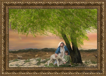 Feed My Lambs Open Edition Canvas / 30 X 20 Gold 35 3/4 25 Art