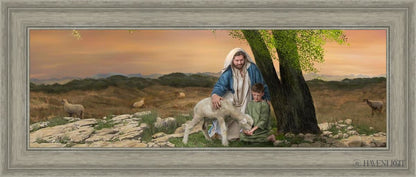 Feed My Lambs Open Edition Canvas / 36 X 12 Gray 41 3/4 17 Art