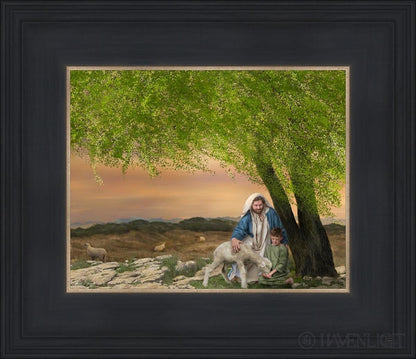 Feed My Lambs Open Edition Print / 10 X 8 Black 14 3/4 12 Art