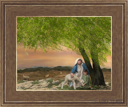 Feed My Lambs Open Edition Print / 14 X 11 Gold 18 3/4 15 Art