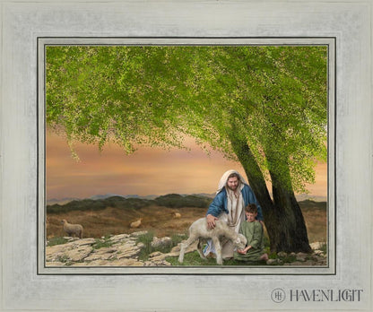 Feed My Lambs Open Edition Print / 14 X 11 Silver 18 1/4 15 Art