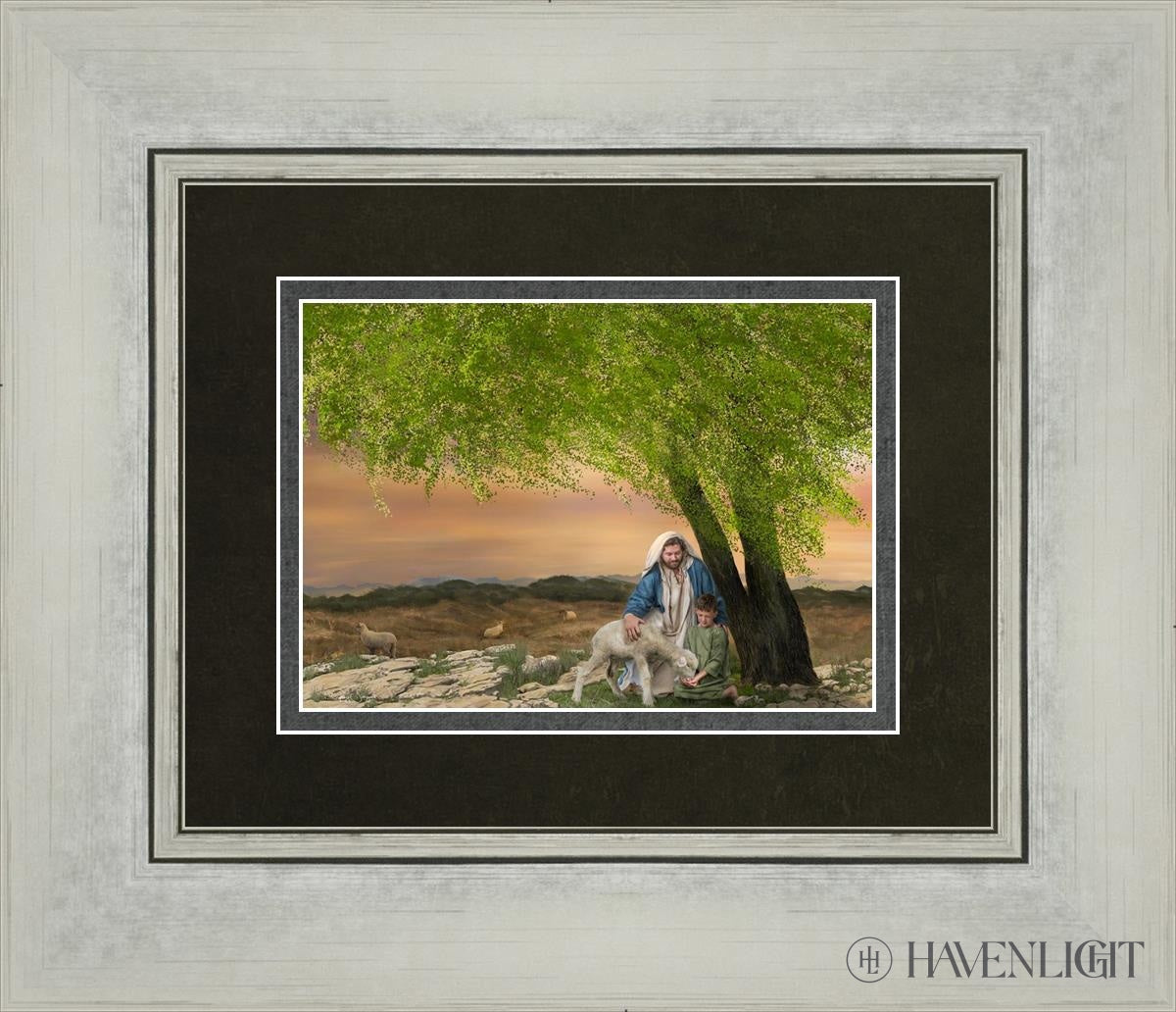 Feed My Lambs Open Edition Print / 7 X 5 Silver 14 1/4 12 Art
