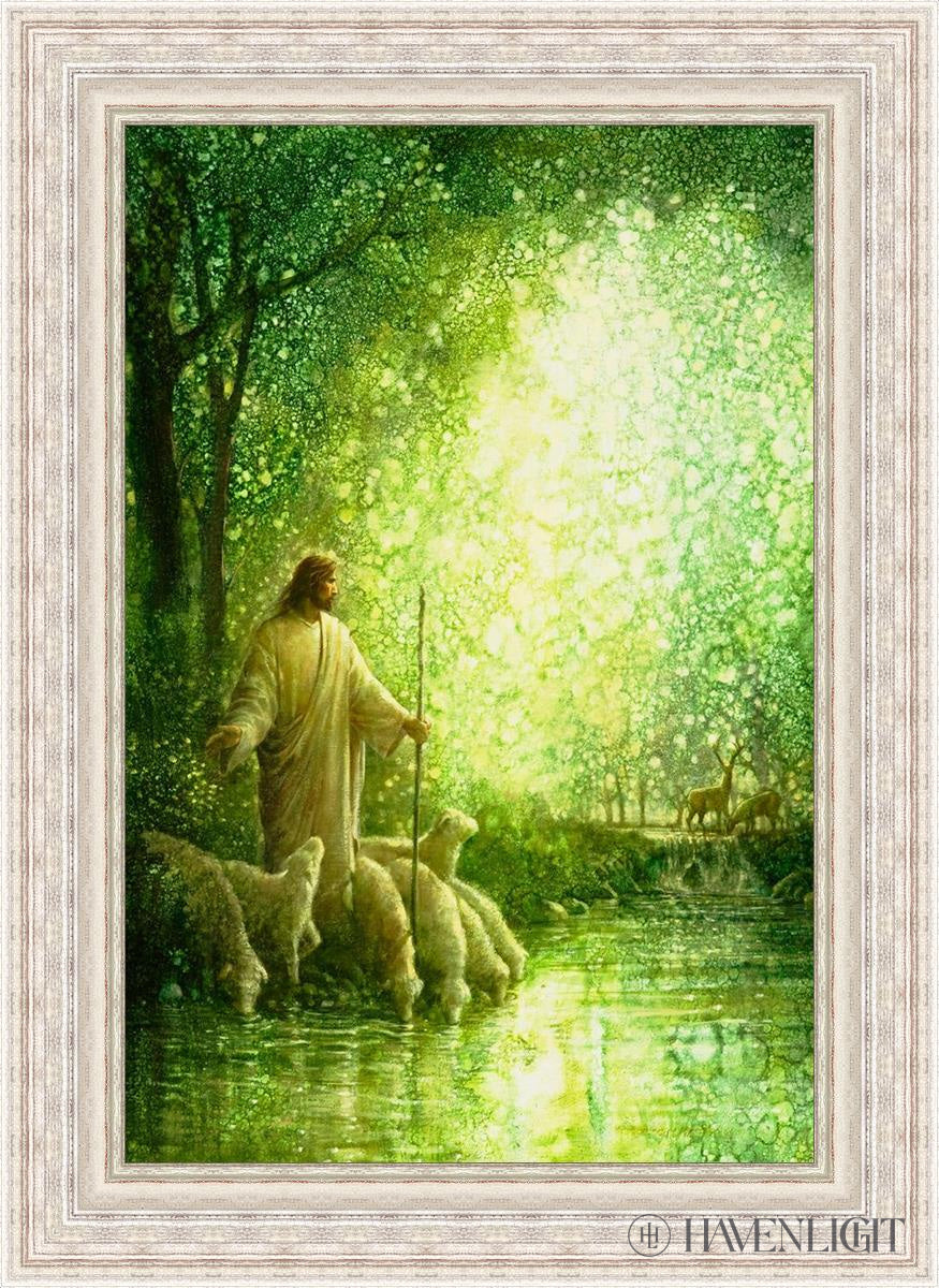Feed My Sheep Open Edition Canvas / 24 X 36 Silver Metal Leaf 32 3/8 44 Art