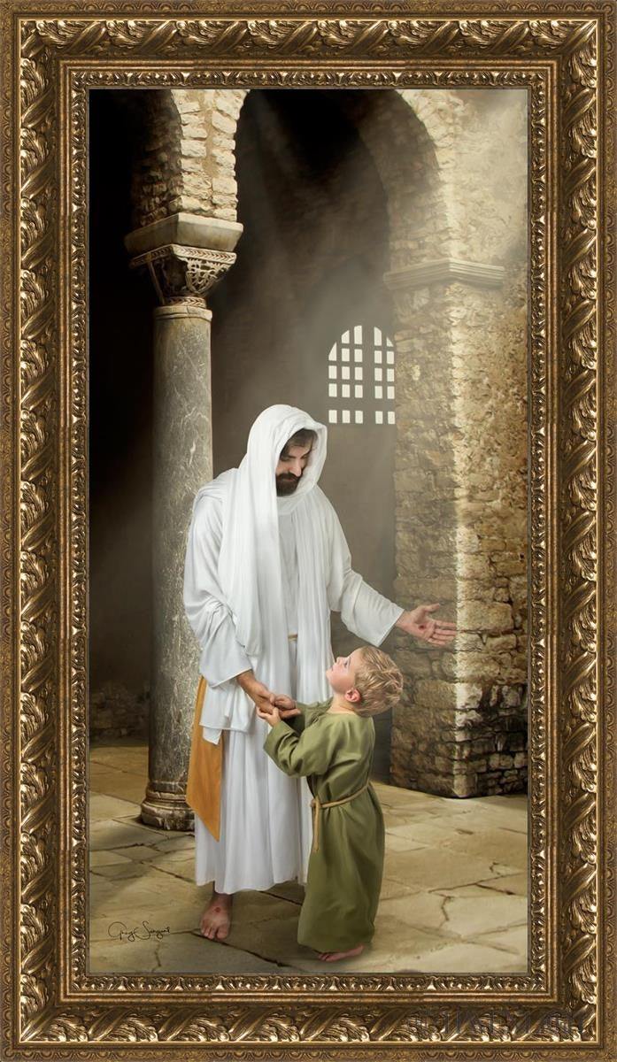 Feeling My Saviors Love Open Edition Canvas / 15 X 30 Gold 20 3/4 35 Art