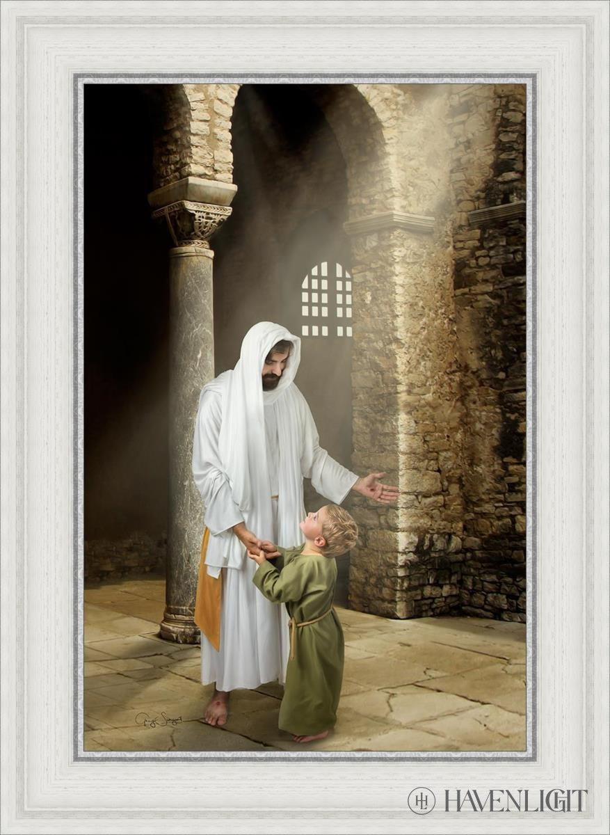 Feeling My Saviors Love Open Edition Canvas / 16 X 24 White 21 3/4 29 Art