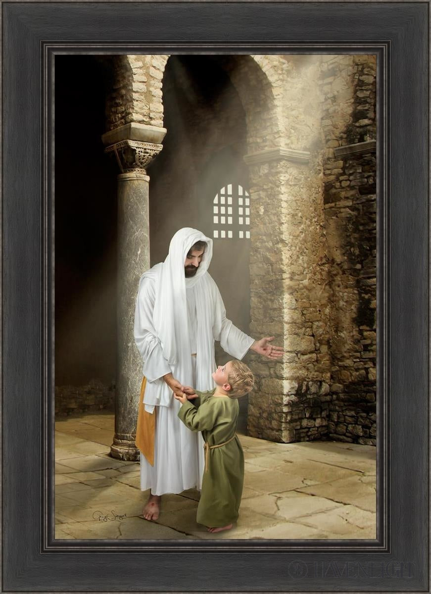 Feeling My Saviors Love Open Edition Canvas / 20 X 30 Black 26 1/2 36 Art