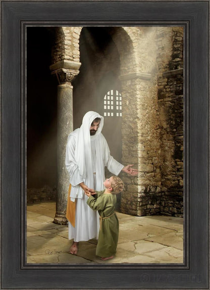 Feeling My Saviors Love Open Edition Canvas / 20 X 30 Black 26 1/2 36 Art