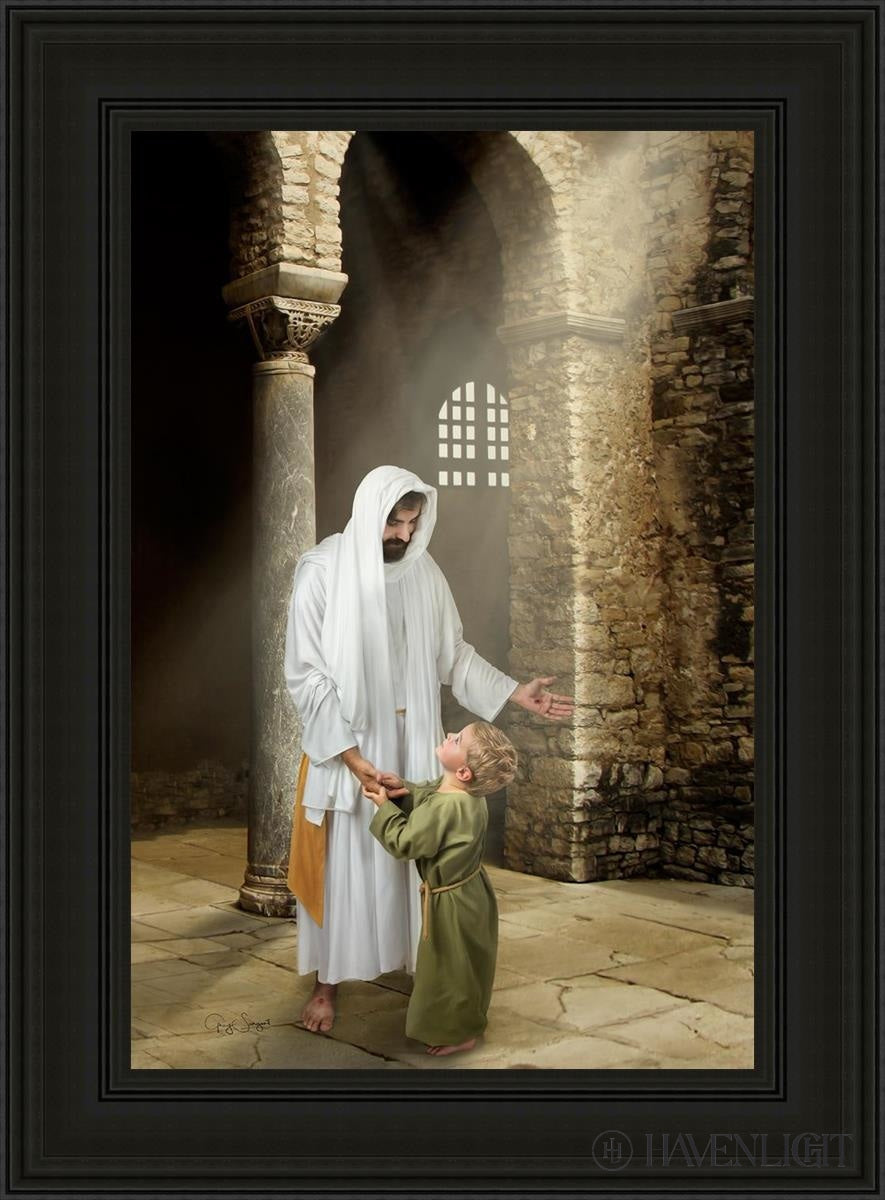 Feeling My Saviors Love Open Edition Canvas / 24 X 36 Black 33 3/4 45 Art
