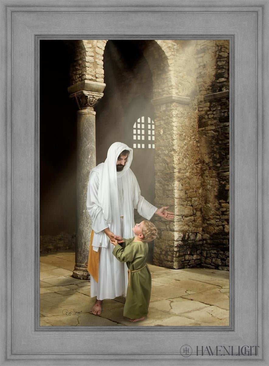 Feeling My Saviors Love Open Edition Canvas / 24 X 36 Gray 33 3/4 45 Art