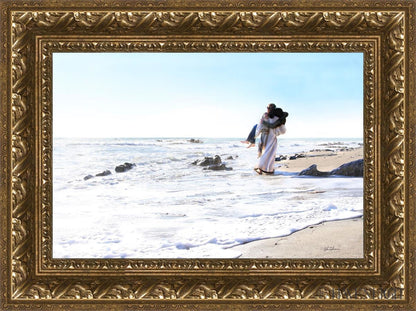 Footprints Open Edition Canvas / 18 X 12 Gold 23 3/4 17 Art