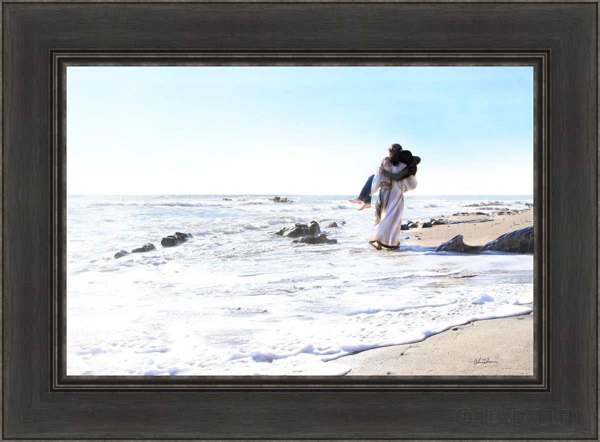 Footprints Open Edition Canvas / 24 X 16 Black 30 1/2 22 Art