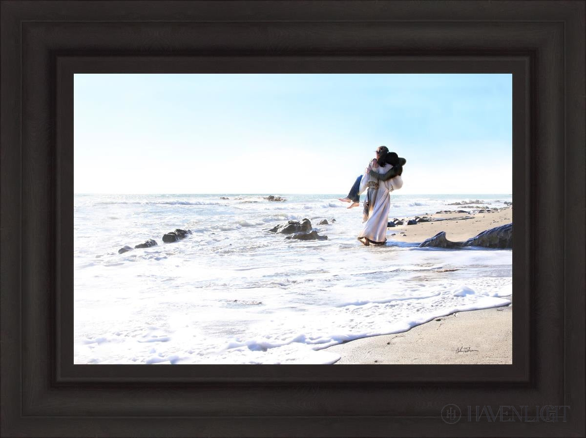 Footprints Open Edition Canvas / 24 X 16 Brown 31 3/4 23 Art