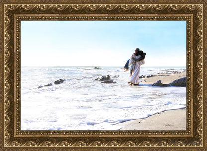 Footprints Open Edition Canvas / 24 X 16 Gold 29 3/4 21 Art