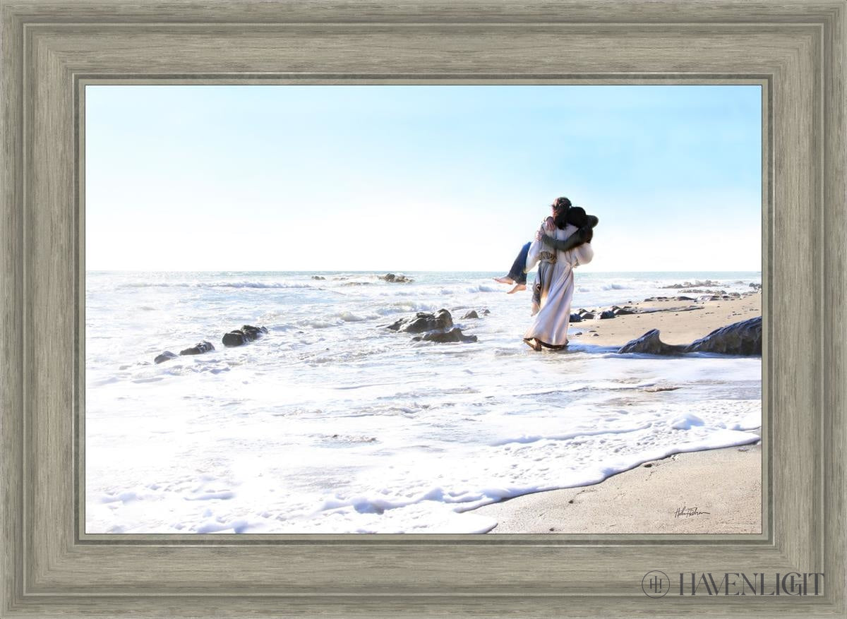 Footprints Open Edition Canvas / 24 X 16 Gray 29 3/4 21 Art
