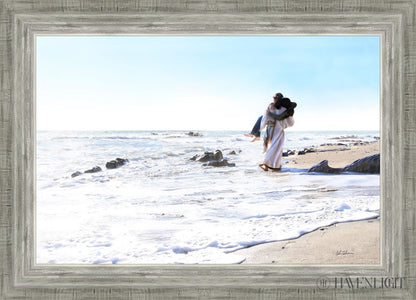 Footprints Open Edition Canvas / 24 X 16 Silver 28 3/4 20 Art