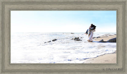 Footprints Open Edition Canvas / 30 X 15 Gray 35 3/4 20 Art