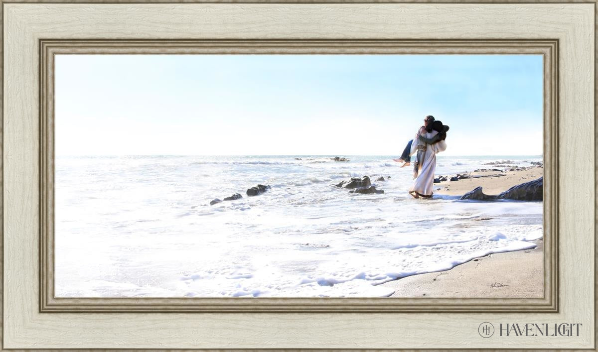 Footprints Open Edition Canvas / 30 X 15 Ivory 36 1/2 21 Art