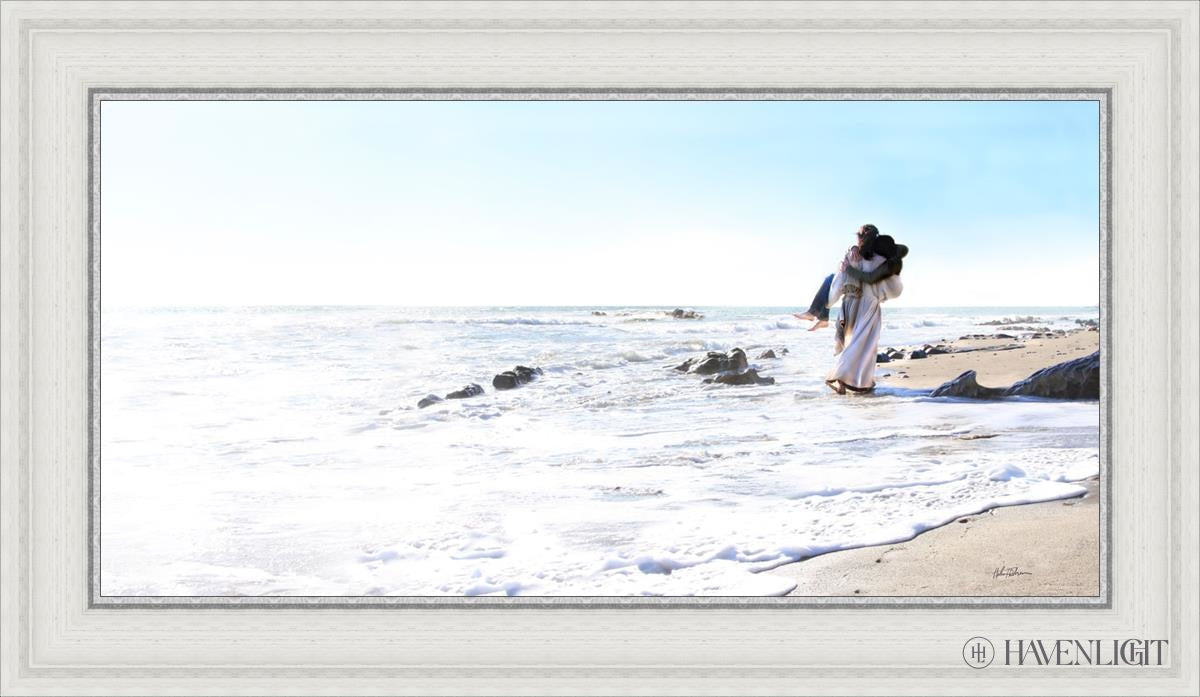 Footprints Open Edition Canvas / 30 X 15 White 35 3/4 20 Art