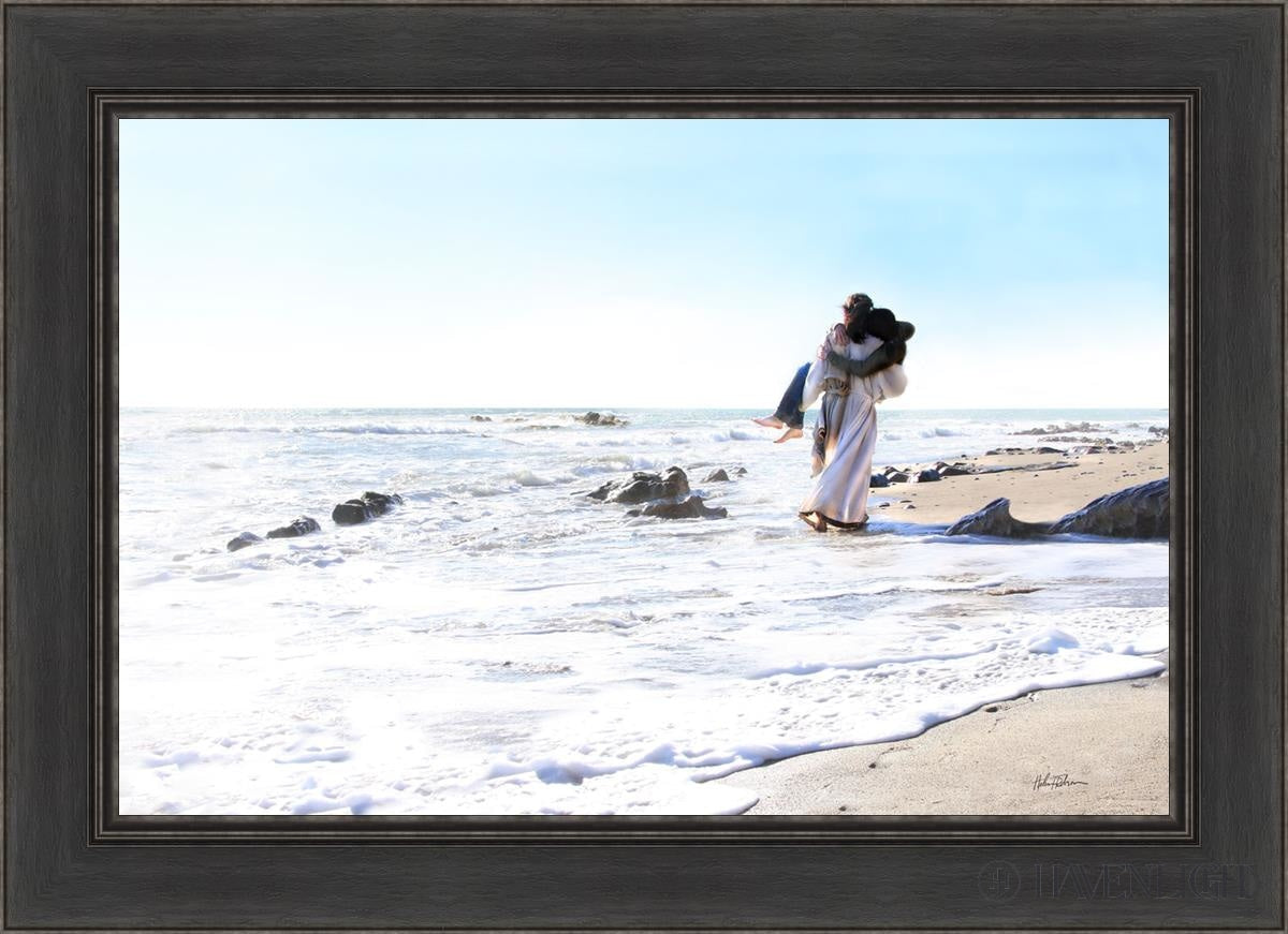 Footprints Open Edition Canvas / 30 X 20 Black 36 1/2 26 Art