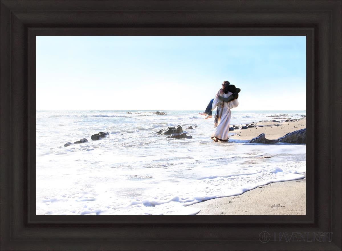 Footprints Open Edition Canvas / 30 X 20 Brown 37 3/4 27 Art