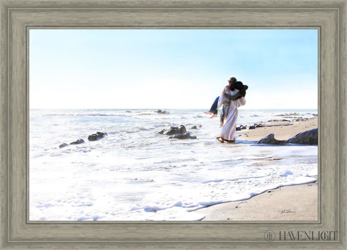 Footprints Open Edition Canvas / 30 X 20 Gray 35 3/4 25 Art
