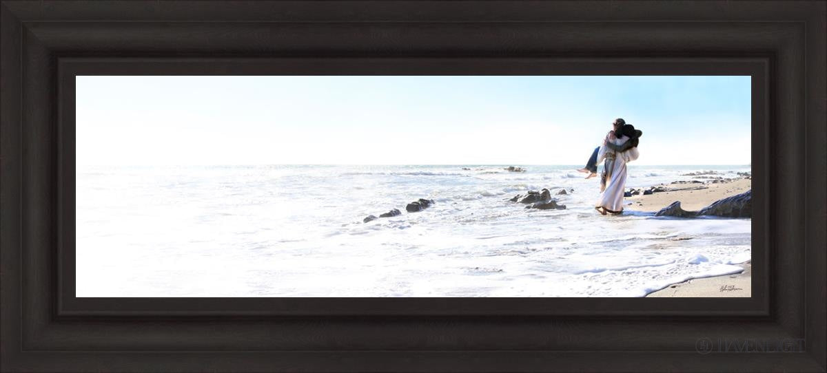 Footprints Open Edition Canvas / 36 X 12 Brown 43 3/4 19 Art