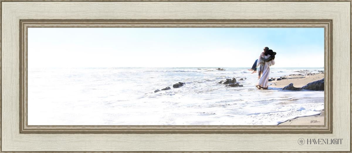 Footprints Open Edition Canvas / 36 X 12 Ivory 42 1/2 18 Art