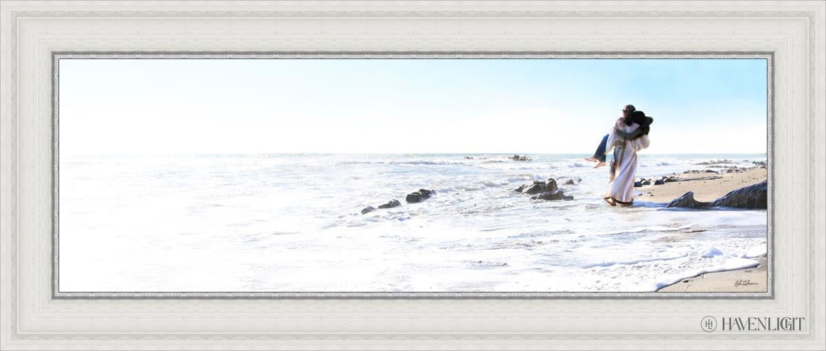 Footprints Open Edition Canvas / 36 X 12 White 41 3/4 17 Art
