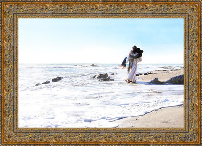 Footprints Open Edition Canvas / 36 X 24 Gold 43 3/4 31 Art