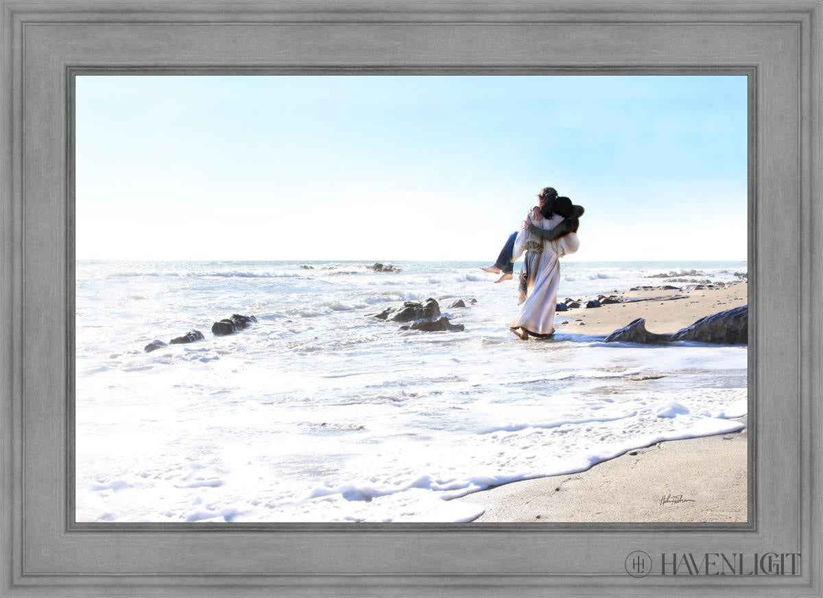 Footprints Open Edition Canvas / 36 X 24 Gray 43 3/4 31 Art