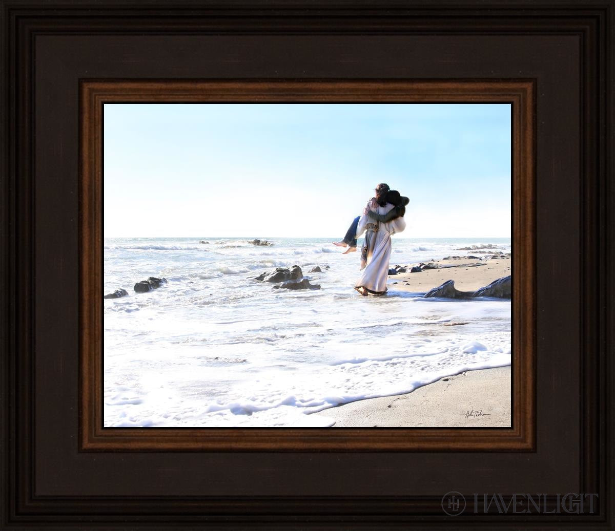 Footprints Open Edition Print / 10 X 8 Brown 14 3/4 12 Art