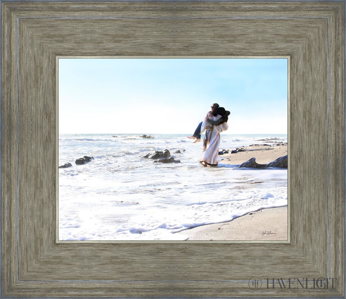 Footprints Open Edition Print / 10 X 8 Gray 14 3/4 12 Art