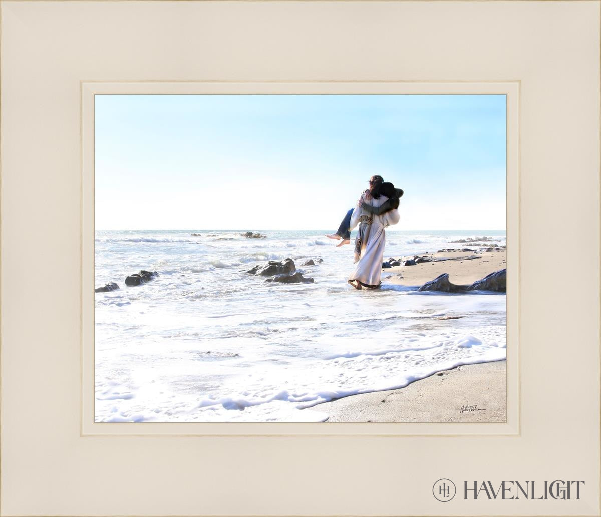Footprints Open Edition Print / 10 X 8 White 14 1/4 12 Art