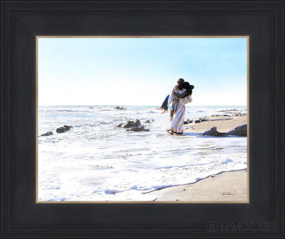 Footprints Open Edition Print / 14 X 11 Black 18 3/4 15 Art
