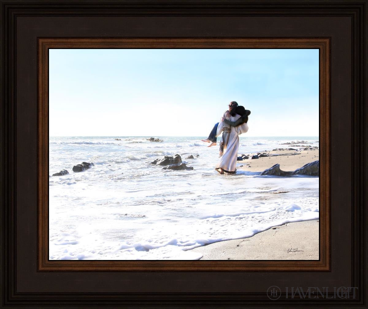 Footprints Open Edition Print / 14 X 11 Brown 18 3/4 15 Art