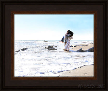 Footprints Open Edition Print / 14 X 11 Brown 18 3/4 15 Art