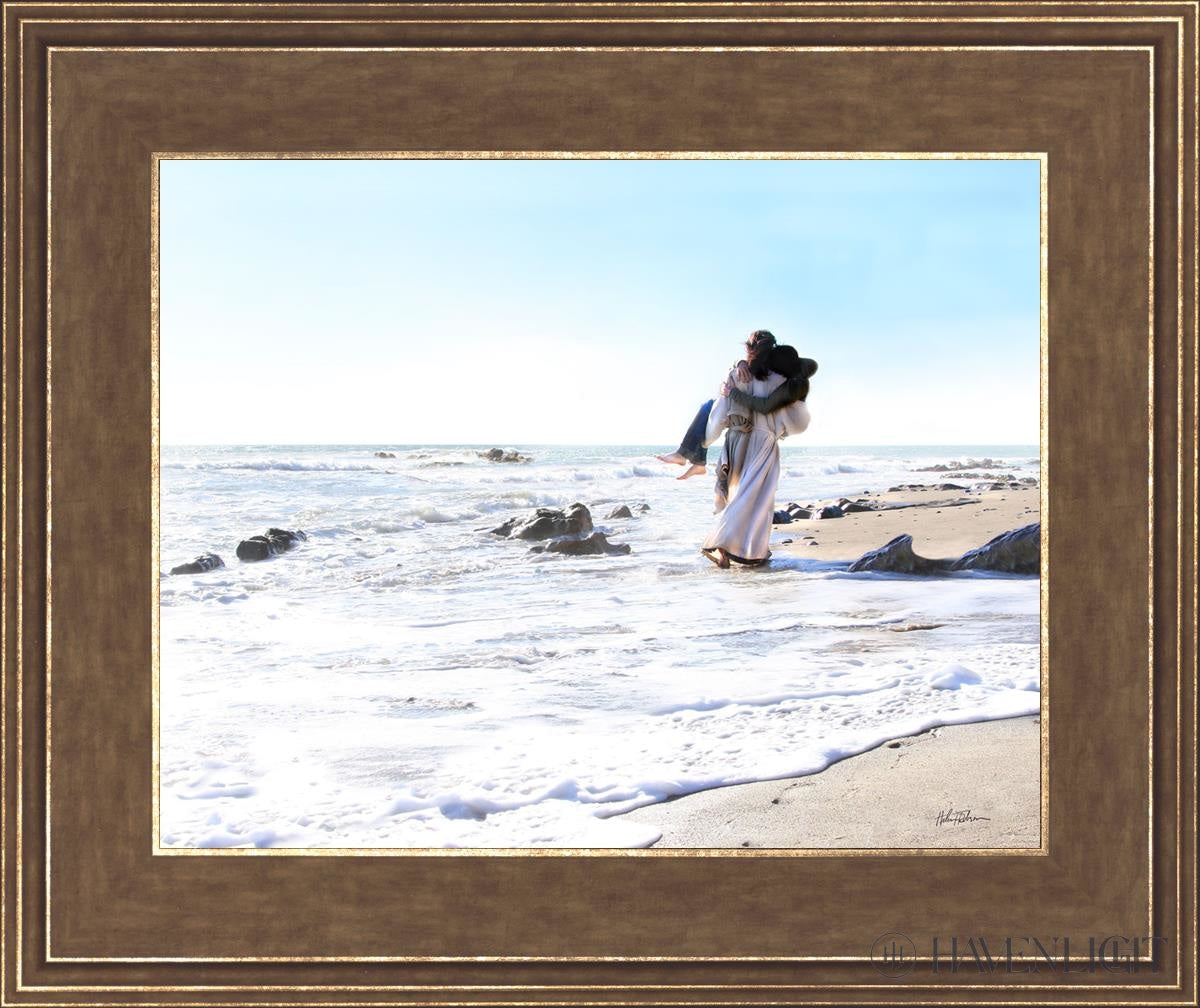Footprints Open Edition Print / 14 X 11 Gold 18 3/4 15 Art