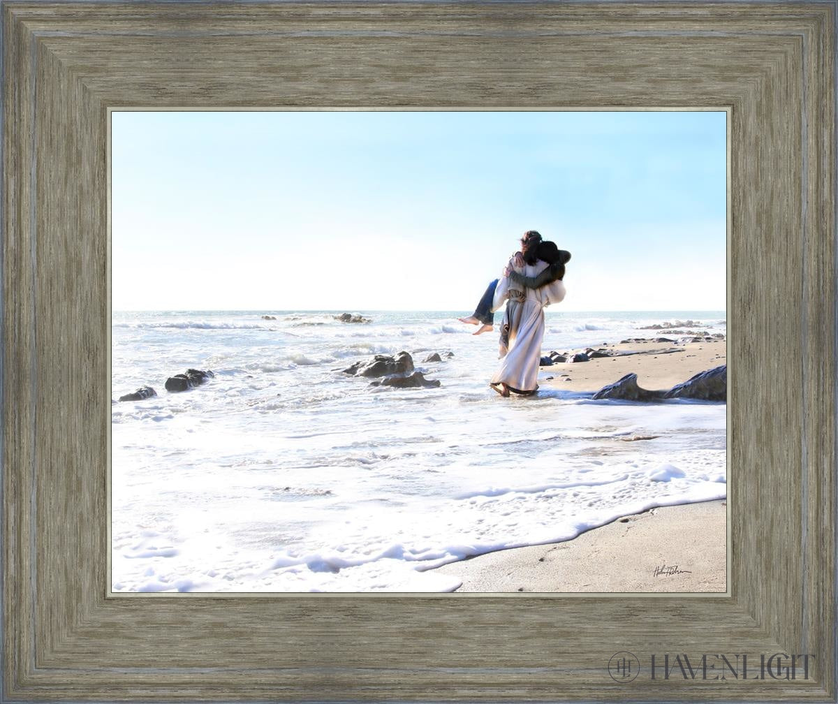 Footprints Open Edition Print / 14 X 11 Gray 18 3/4 15 Art