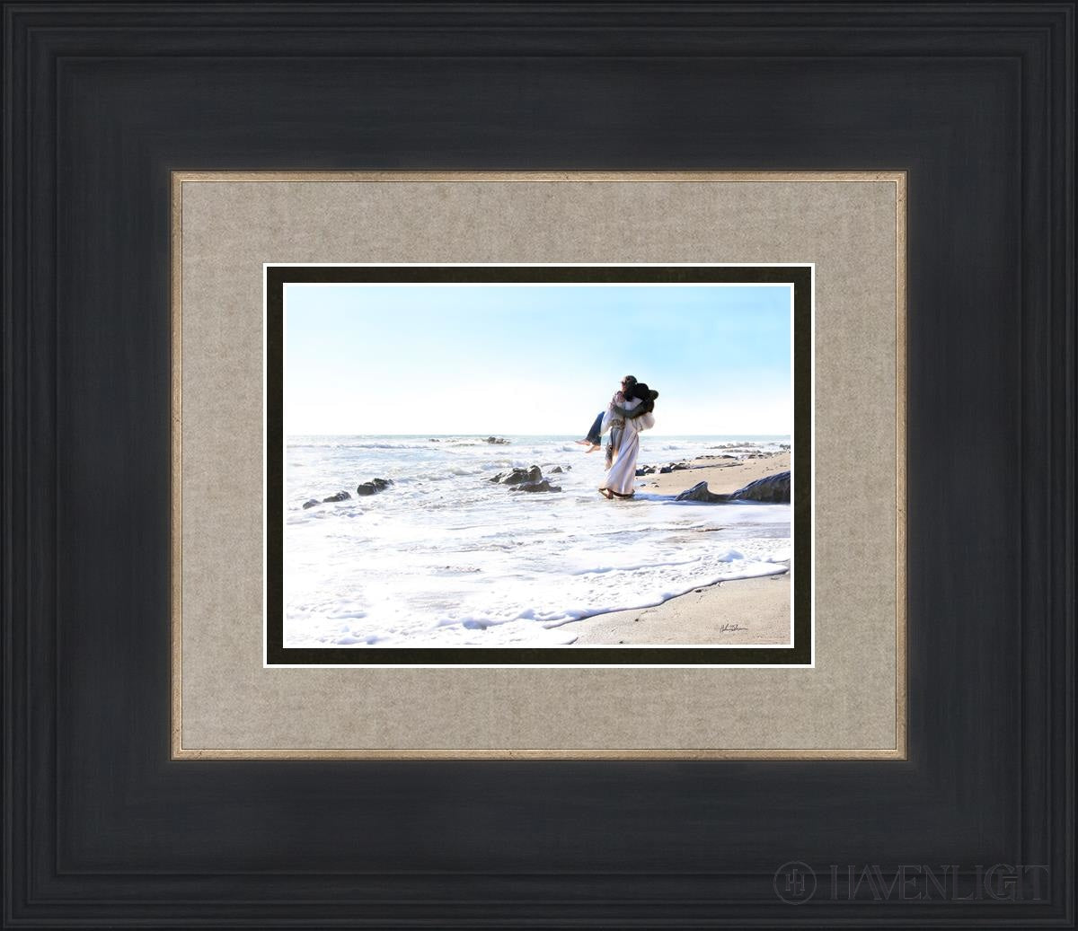 Footprints Open Edition Print / 7 X 5 Black 14 3/4 12 Art
