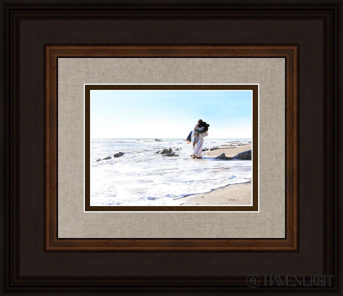 Footprints Open Edition Print / 7 X 5 Brown 14 3/4 12 Art