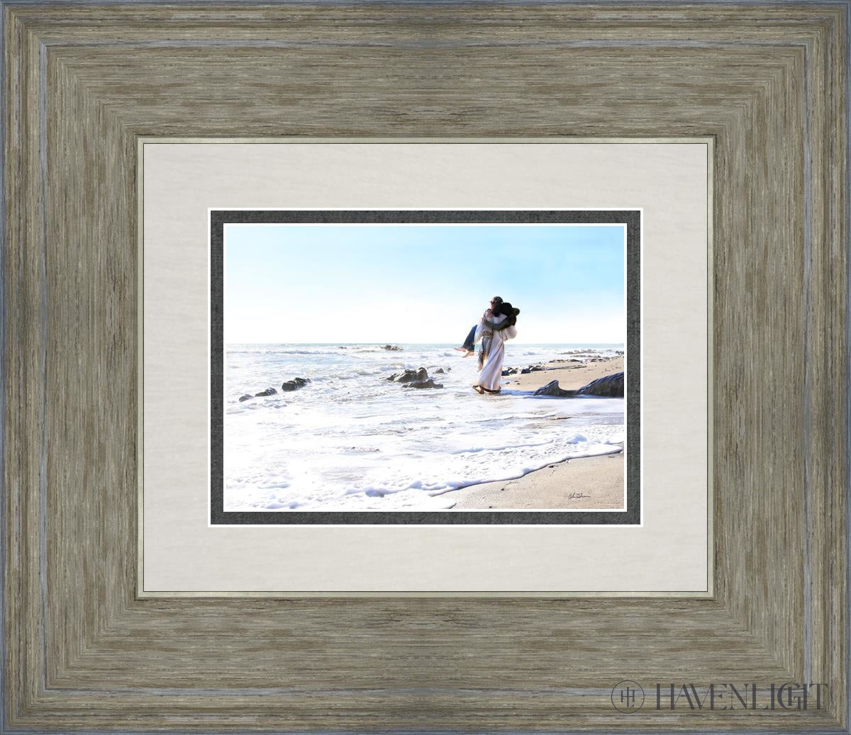 Footprints Open Edition Print / 7 X 5 Gray 14 3/4 12 Art