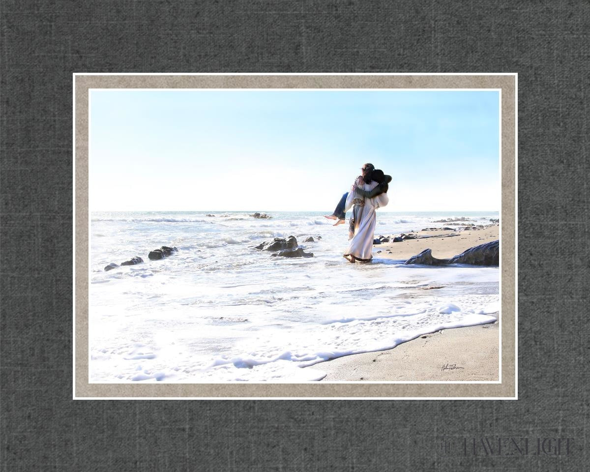 Footprints Open Edition Print / 7 X 5 Matted To 10 8 Art