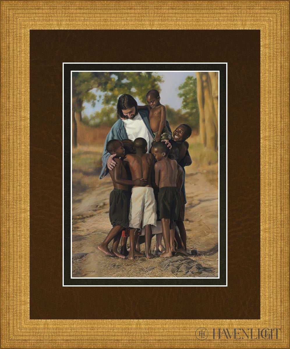 For All Mankind Open Edition Print / 5 X 7 Matte Gold 9 3/4 11 Art