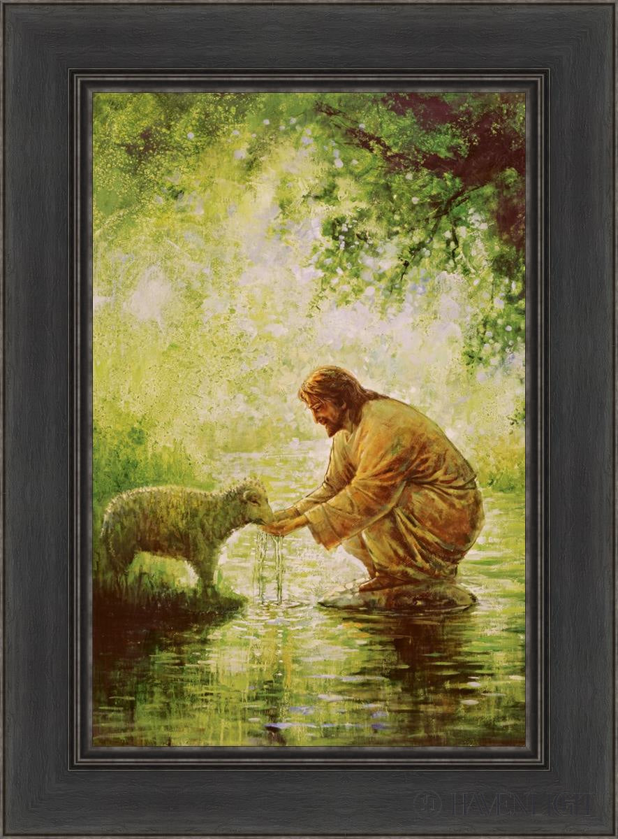 Gentle Shepherd Open Edition Canvas / 16 X 24 Black 22 1/2 30 Art