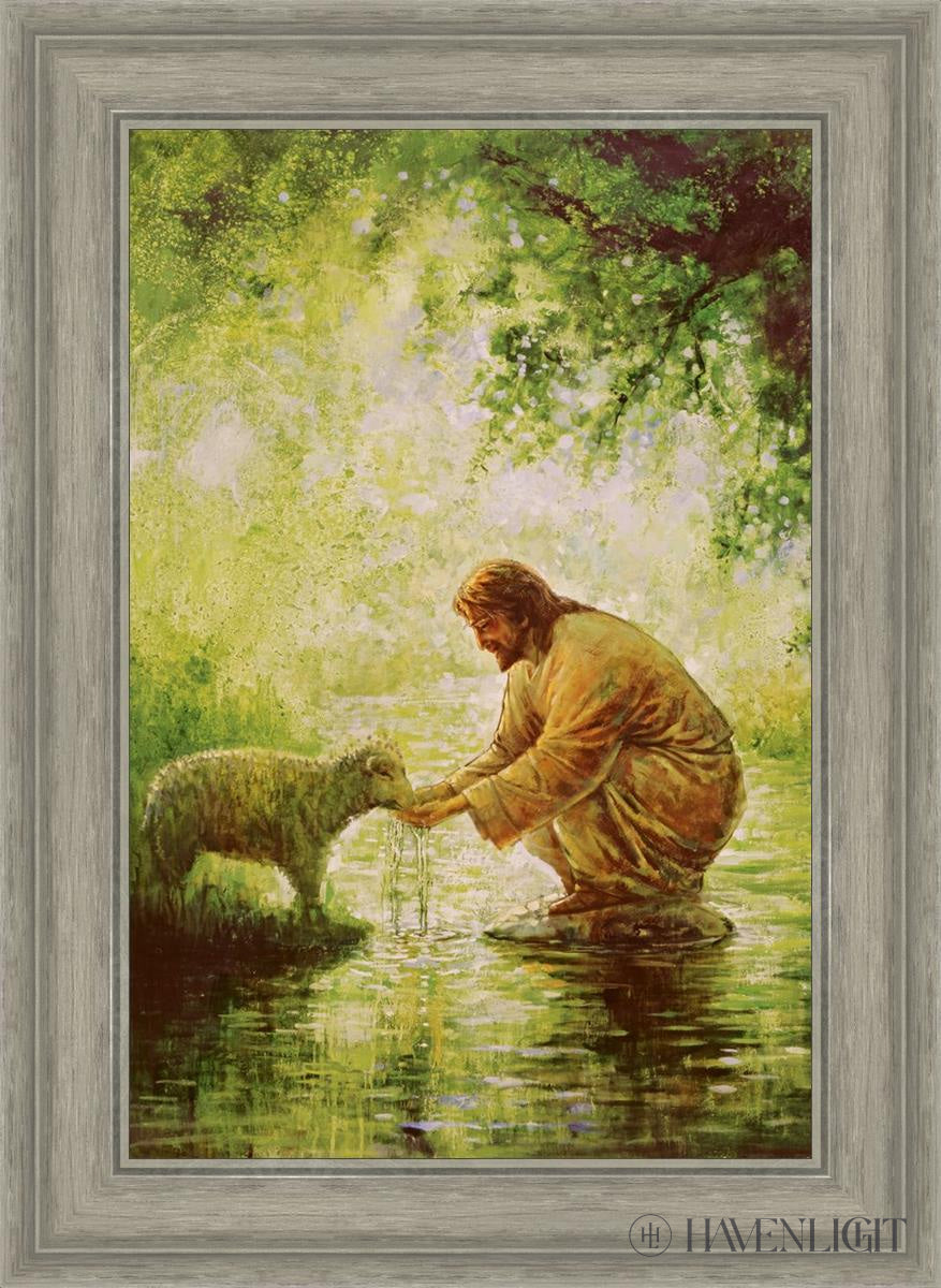 Gentle Shepherd Open Edition Canvas / 16 X 24 Gray 21 3/4 29 Art