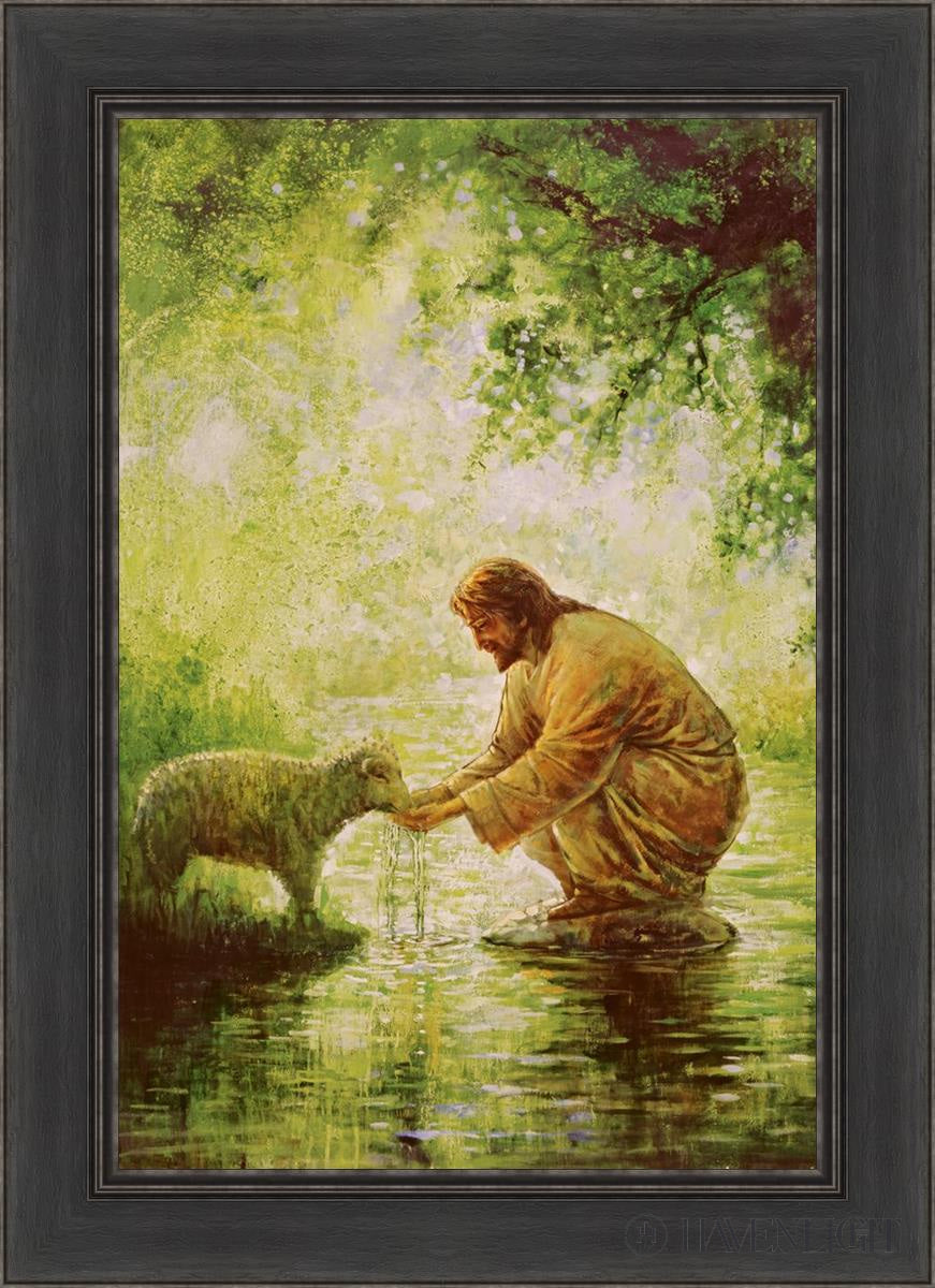 Gentle Shepherd Open Edition Canvas / 20 X 30 Black 26 1/2 36 Art