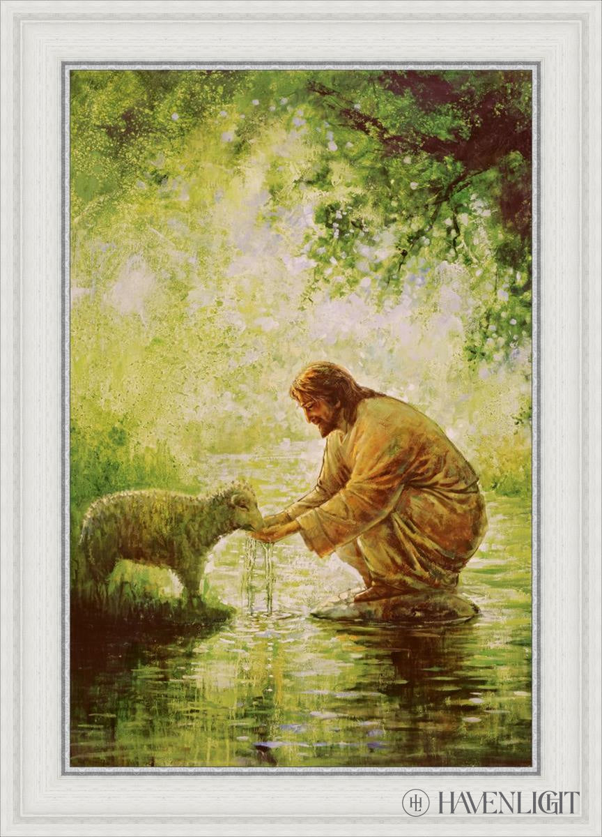Gentle Shepherd Open Edition Canvas / 20 X 30 White 25 3/4 35 Art