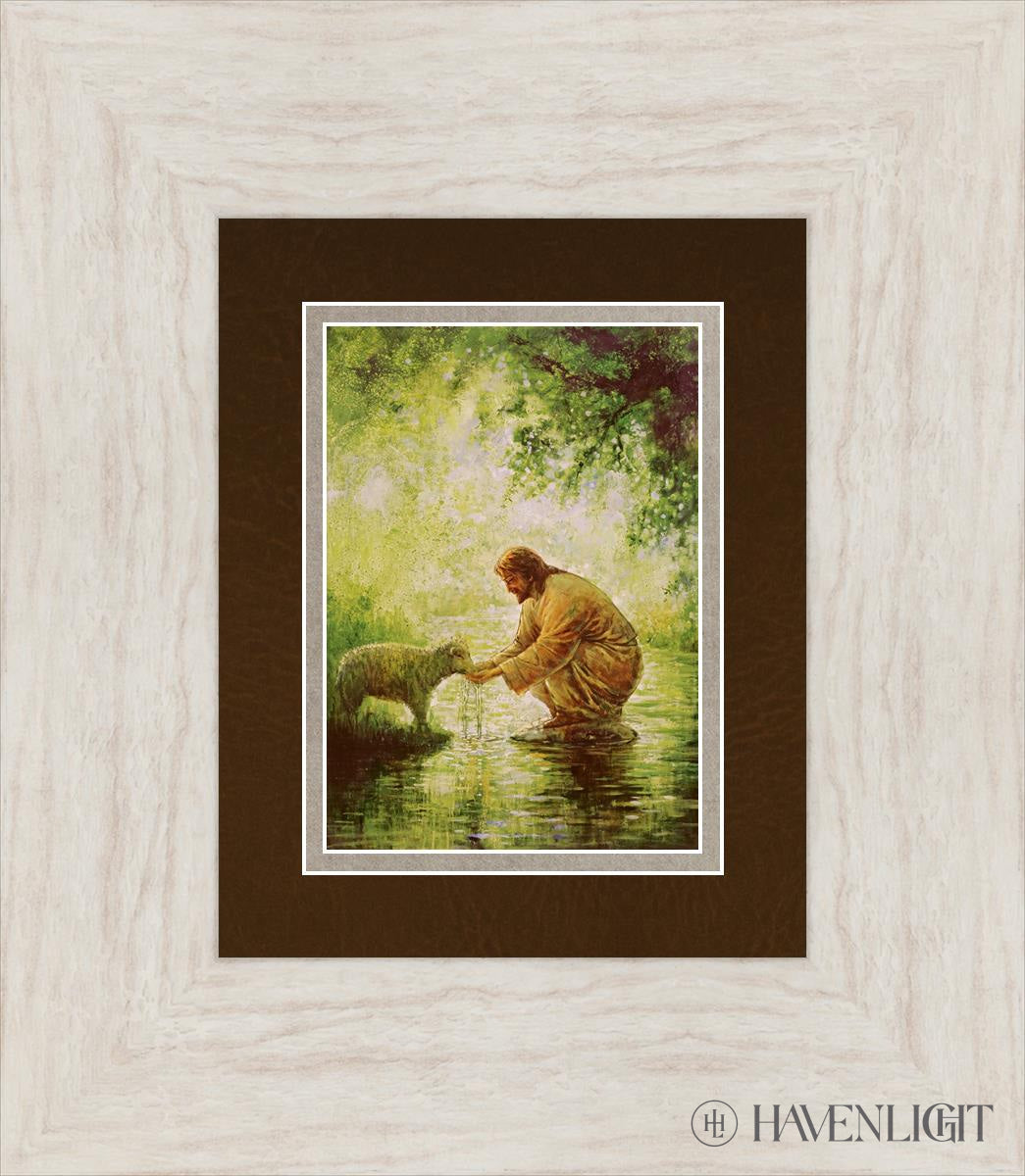 Gentle Shepherd Open Edition Print / 5 X 7 Ivory 13 1/2 15 Art